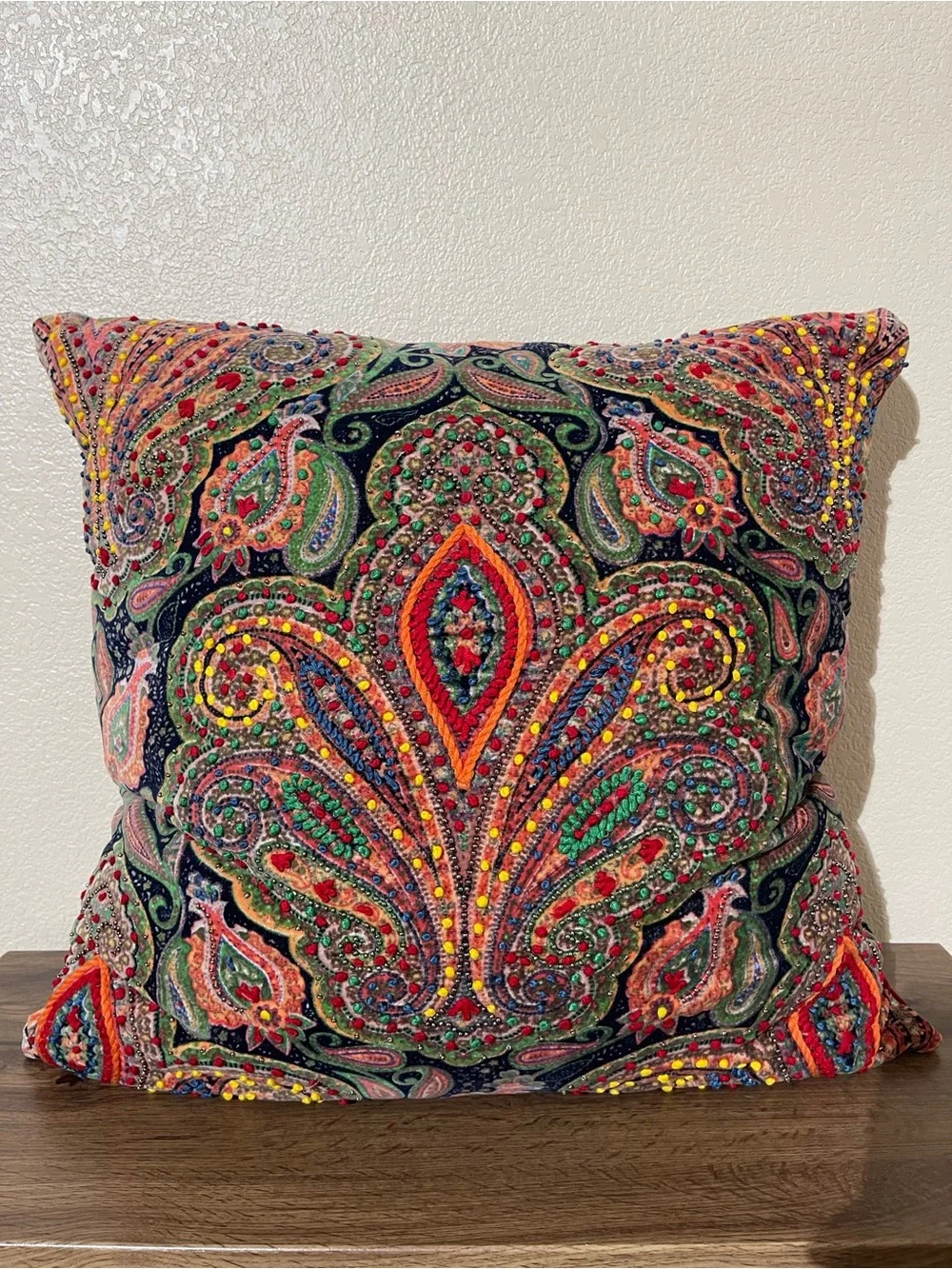 Pottery Barn Red and White Decorative Pillow Cover